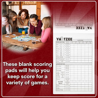 Score Pads for Yahtzee with Tear Off Pages: 6X9, 100 Sturdy Score Sheets - Image 4