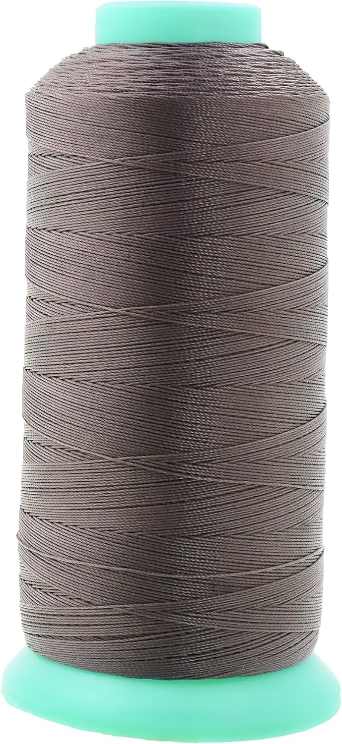 Mandala Crafts Bonded Nylon Thread Taupe Heavy Duty Sewing Threads by MandalaCrafts