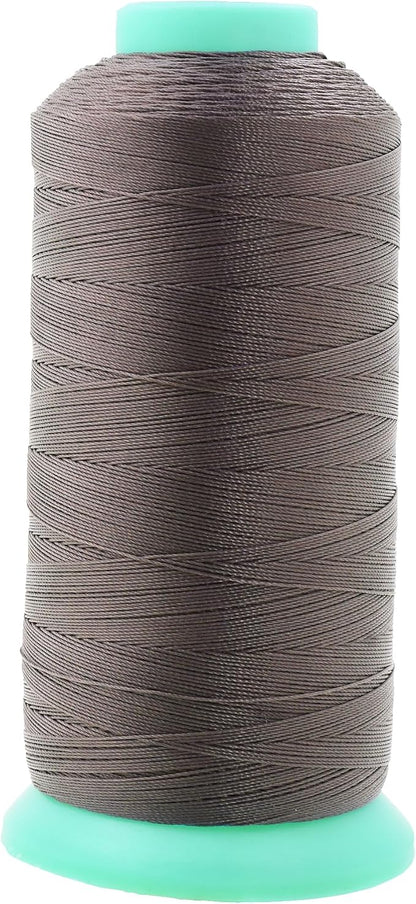 Mandala Crafts Bonded Nylon Thread Taupe Heavy Duty Sewing Threads by MandalaCrafts