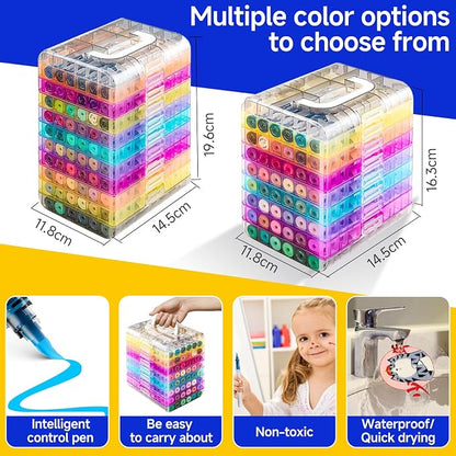 Fine&Soft Tip Acrylic Paint Markers Pen Set, - Image 4