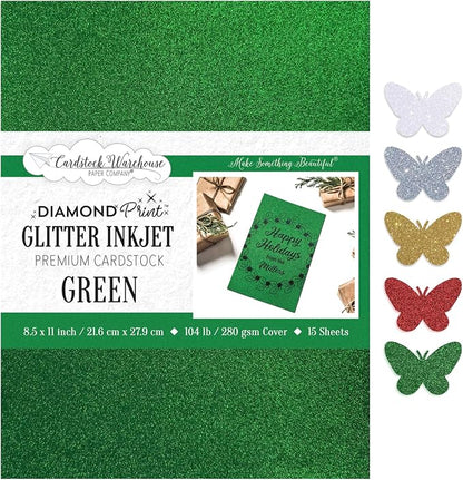 Cardstock Warehouse Diamond Print Inkjet Glitter by CardstockWarehouse%E2%84%A2