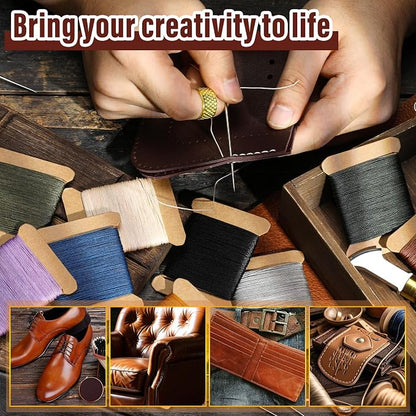 Upholstery Repair Kit, Thread Repair Sewing Kit and Upholstery Needle, 3 Colors - Image 6
