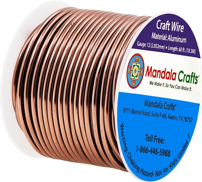 Mandala Crafts 12 Gauge Anodized Aluminum Craft Wire - Image 2