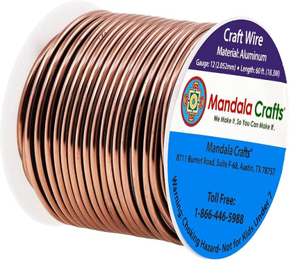 Mandala Crafts 12 Gauge Anodized Aluminum Craft Wire - Image 2