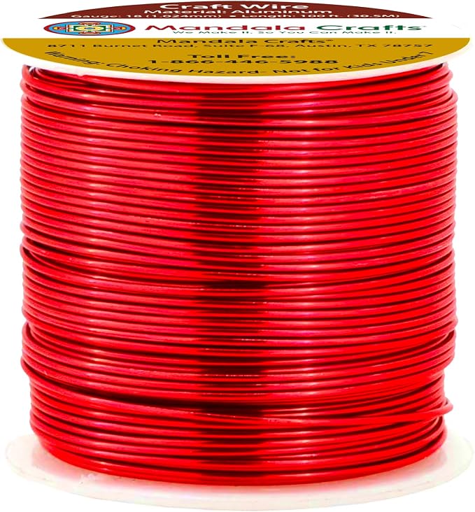 Mandala Crafts 18 Gauge Anodized Aluminum Craft Wire by MandalaCrafts