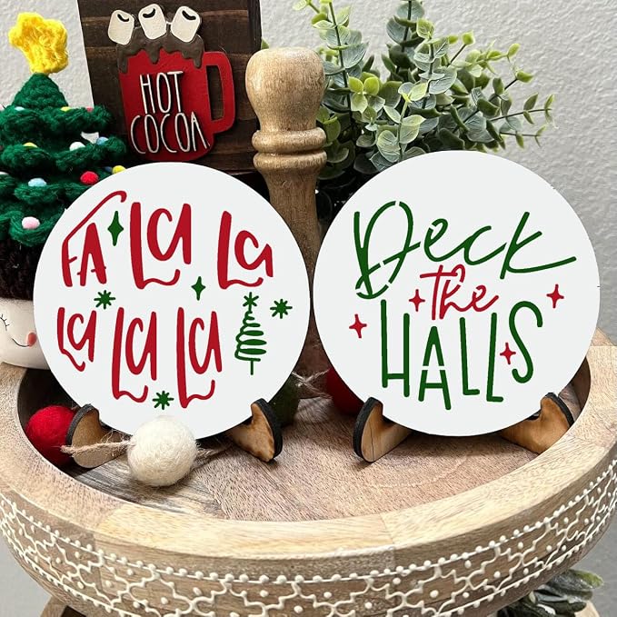 Christmas Stencils for Painting on Wood Slice - Image 3