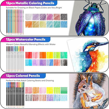 Taotree 81 Pack Art Supplies for Adults Kids Teen Artists Gifts, Pro Art Kit - Image 4