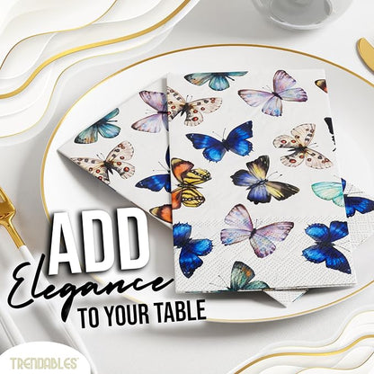 Trendables Butterfly Napkins for decoupage 100 Pcs 3 Ply Butterfly paper - Image 3
