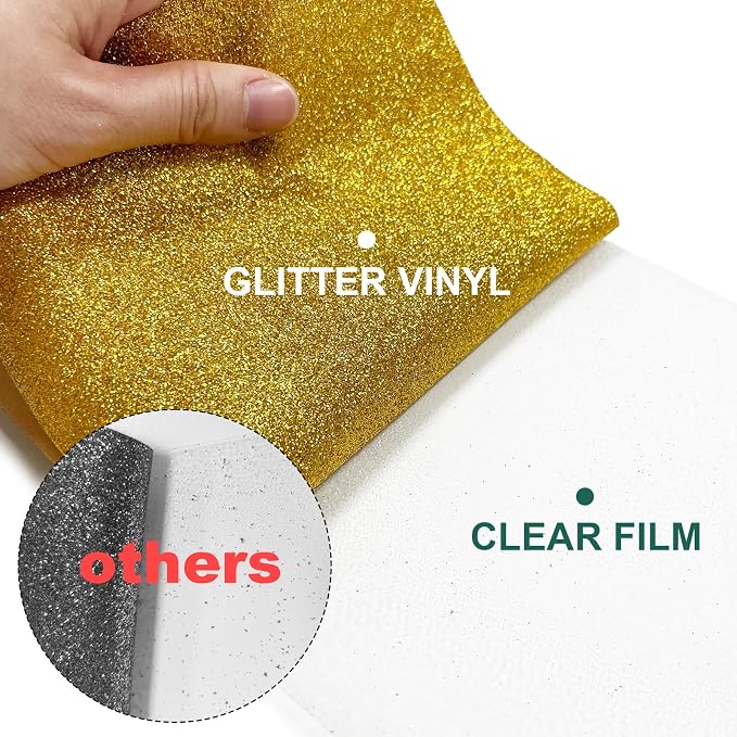 Glitter HTV Heat Transfer Vinyl Rolls- 10" x 8ft. Glitter HTV - Image 2