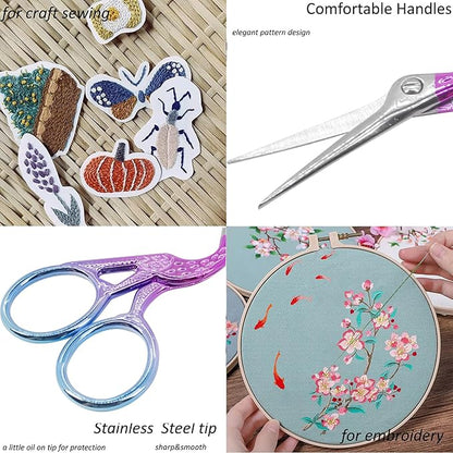 BIHRTC Small Embroidery Detail Shears Crafting Scissor Sharp Tip Stainless - Image 7