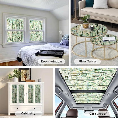 Finnez Window Privacy Film Window Film 3D No Glue Glass Sticker - Image 5