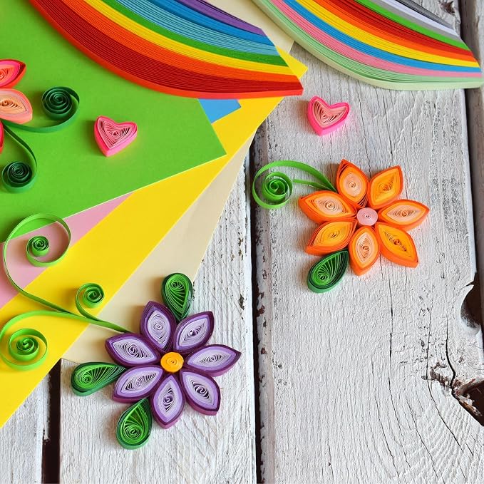 PATIKIL Quilling Strips Paper 600pcs 5mm 39cm Origami Paper Quilling Kits - Image 5