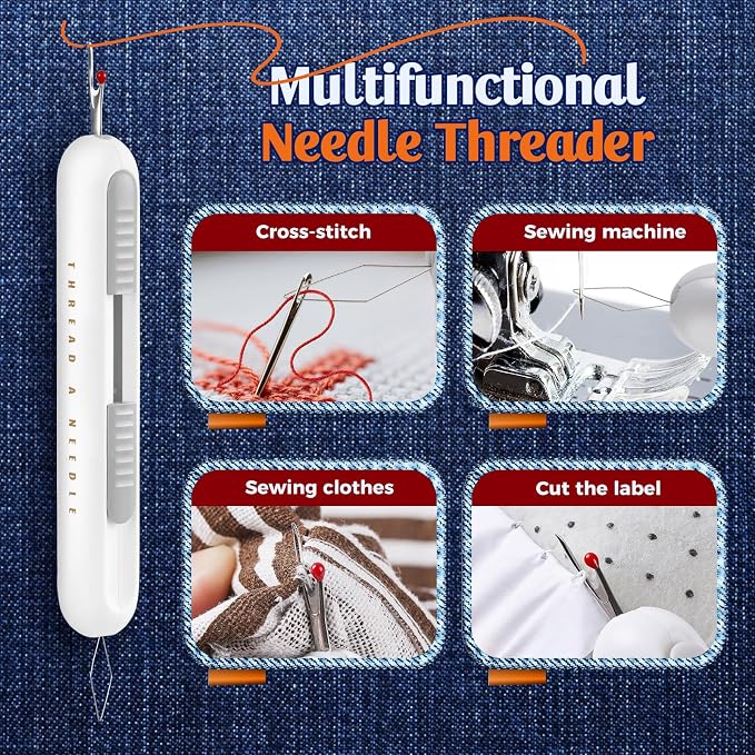 2 in 1 Needle Threader Seam Ripper Tool - Image 5