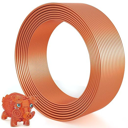 Aluminum Craft Wire for Jewelry Making, 12 Gauge Armature Bendable Craft by Cruzix