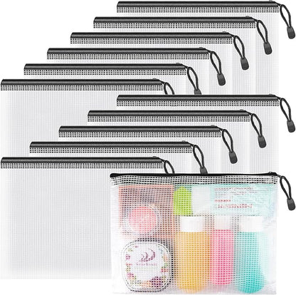 Umriox Small Zipper Pouch, 9.5x7.1 in, Mesh Bags by UMRIOX