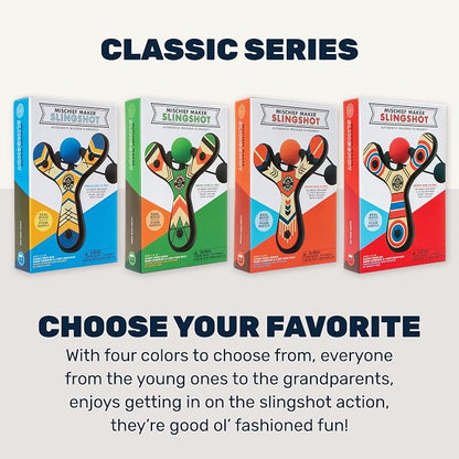 Mighty Fun! - Mischief Maker® Wooden Slingshot - Classic Series - Real Wood - Image 9