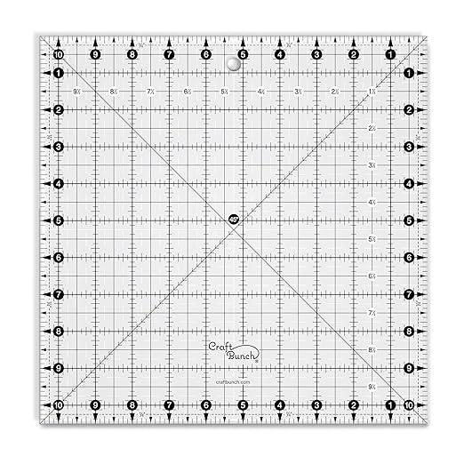 Non-Slip Square Quilt Template Ruler by CraftBunch