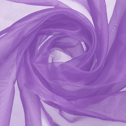 MECCANIXITY Iridescent Sheer Organza Fabric, 10 Yards x 59 Inches Solid by MECCANIXITY