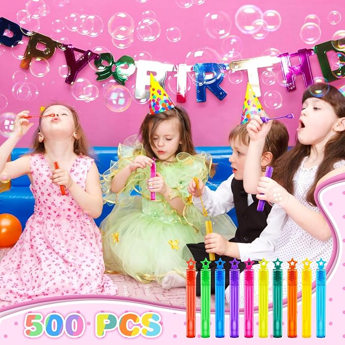 SpringFlower 500 PCS Mini Bubble Wands, Bubble Maker Toys - Image 7