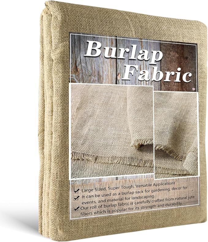 Burlap Fabric Roll, Table Runner, Landscaping, Plants & Tree Covering by Hortifanbeautifulgarden