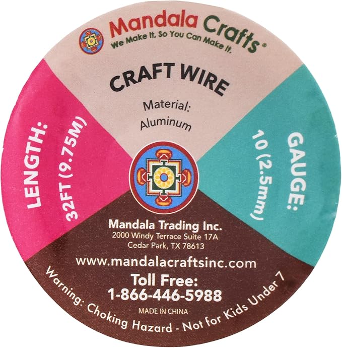 Mandala Crafts 10 Gauge Anodized Aluminum Craft Wire - Image 3
