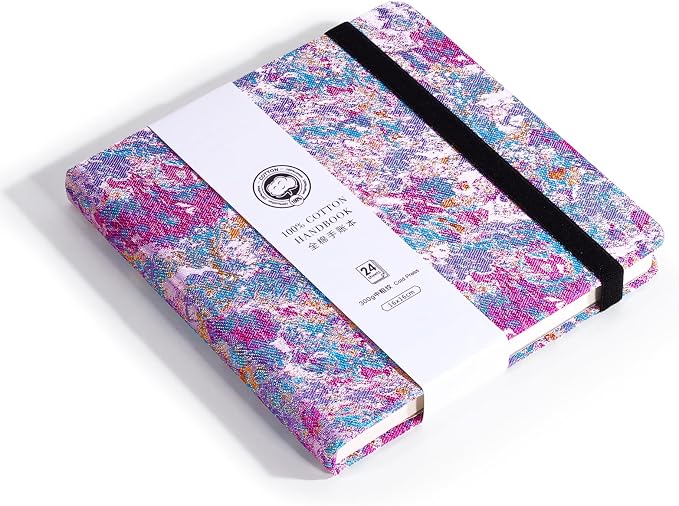 Lightwish Square Watercolor Journal, 100% Cotton, 300gsm/140lb, 24 Sheets Cold - Image 8