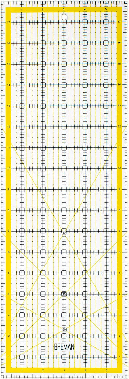 Breman Precision Quilting Rulers – 6x18 Inch Clear Acrylic Rulers by WAPortman