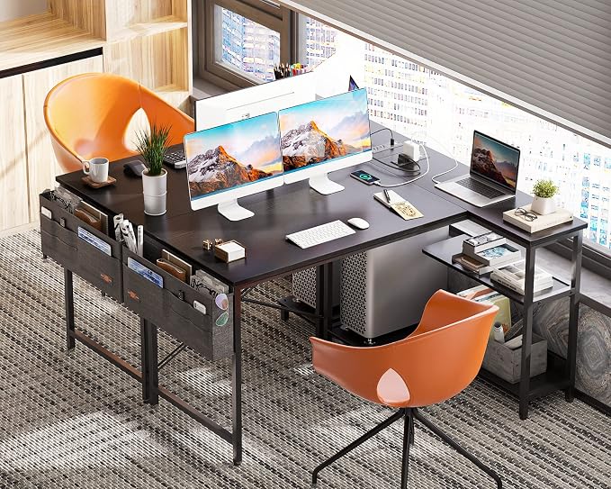 ODK 48 Inch Small L Shaped Gaming Computer Desk - Image 4