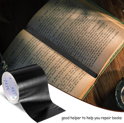 4 Inch Black Book Binding Tape 540 Inch Book Spine Tape Cloth Book Repairing - Image 4