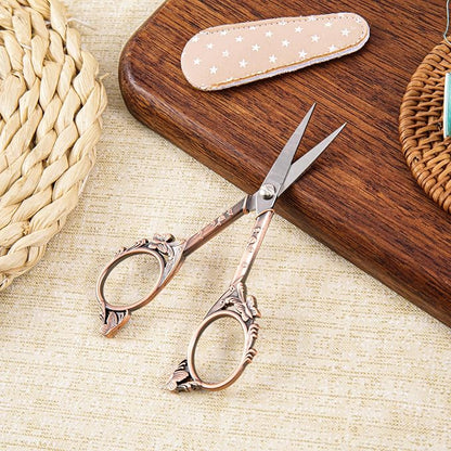 Small Craft Scissors with Cover, Comfortable Handles With Beautiful Butterfly - Image 4