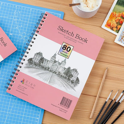 Elan A4 Sketchbook, 80 Sheets Italian Paper 80 lb/120 GSM, Acid-Free Sketch - Image 8