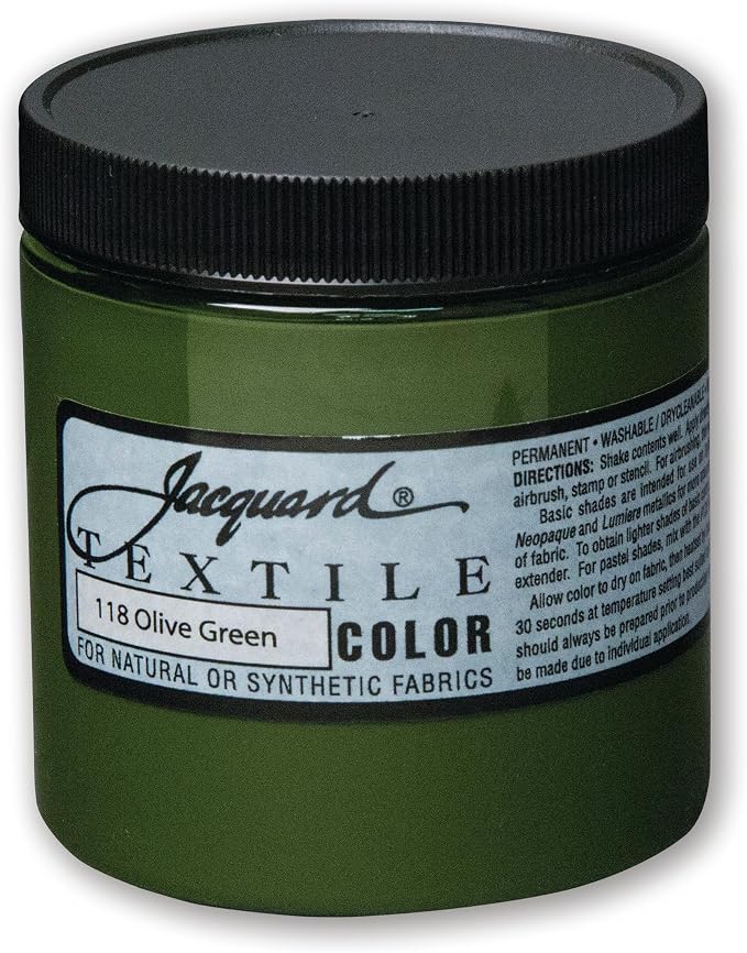 Jacquard Textile Color Paint, Olive Green by Jacquard