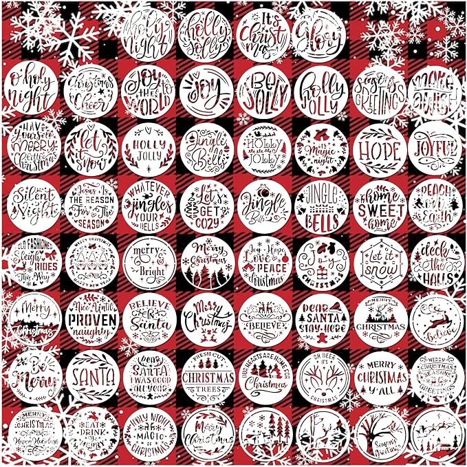 Small Stencils for Painting on Wood Reusable, 3 Inch Reusable Stencil for Craft - Image 8