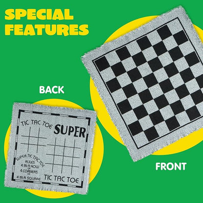 3-in-1 Vintage Giant Checkers, - Image 4