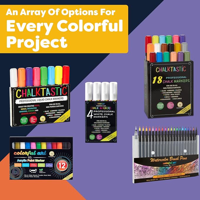 Chalkboard Markers Set of 8 Washable, Erasable Chalk Ink Dry Erase Pens - Image 9