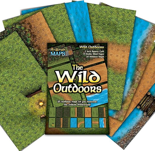 Arcknight The Wild Outdoors Roleplaying Battlemaps; 16 Modular RPG Maps in 8 by Arcknight