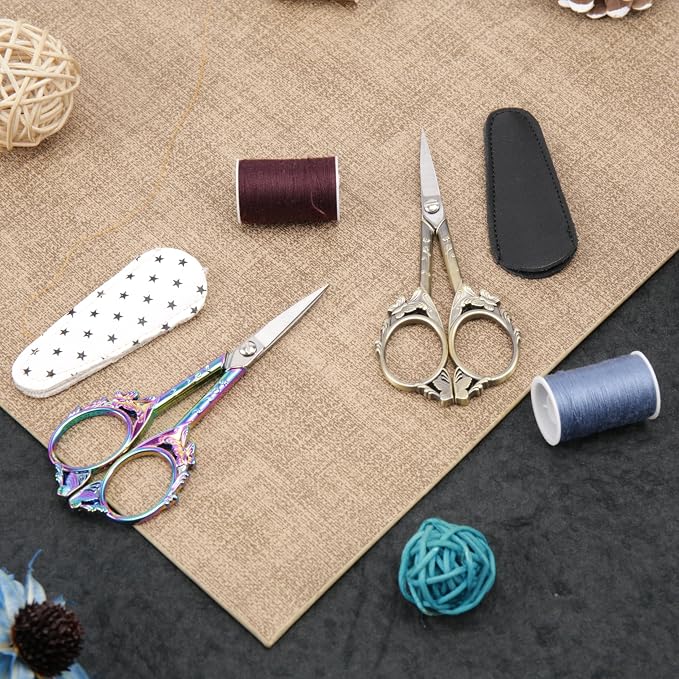 Artistic Vintage Craft Scissors Small 4.6 Inch Sharp Sewing & Embroidery Tool - Image 6