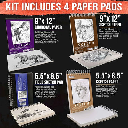 U.S. Art Supply 44-Piece Drawing & Sketching Art Set - Image 6