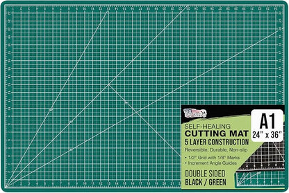 U.S. Art Supply 24" x 36" Self-Healing Cutting Mat 5-Ply by USArtSupply