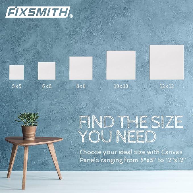 FIXSMITH Canvas Boards for Painting 5x5 Inch, Super Value 24 Pack Mini Canvases - Image 7