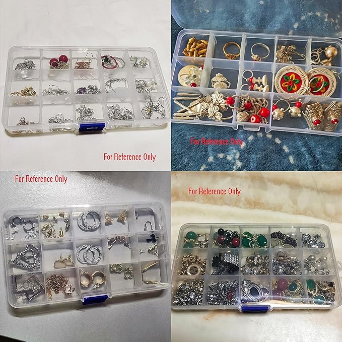 Xiaoyztan Clear Plastic Organizer, 15 Small Grids - Image 5