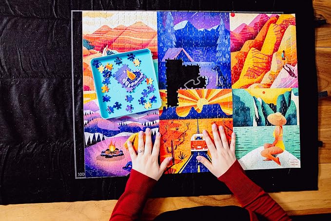 Buffalo Games - Roll-Up Puzzle Mat - Puzzle Saver and Assembly Accessory - Felt - Image 7
