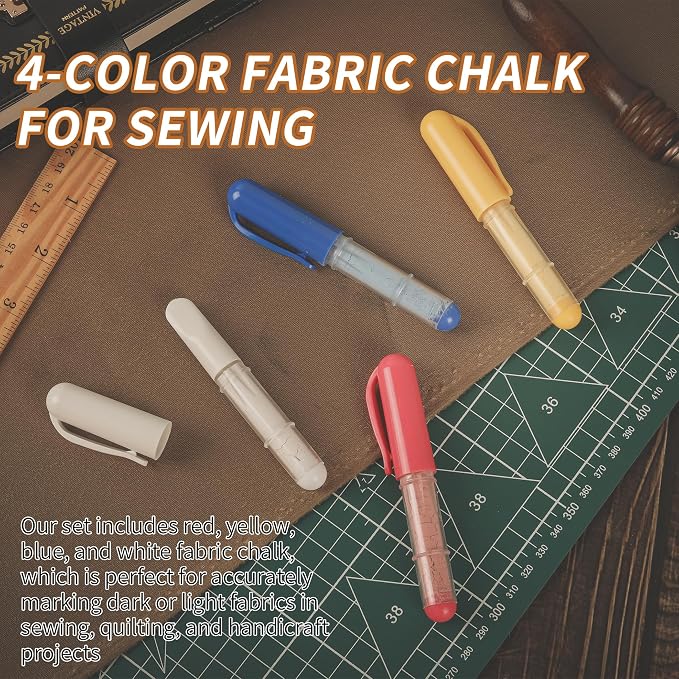 Fabric Chalk Markers -Erase Tailor’s Chalk - Image 3