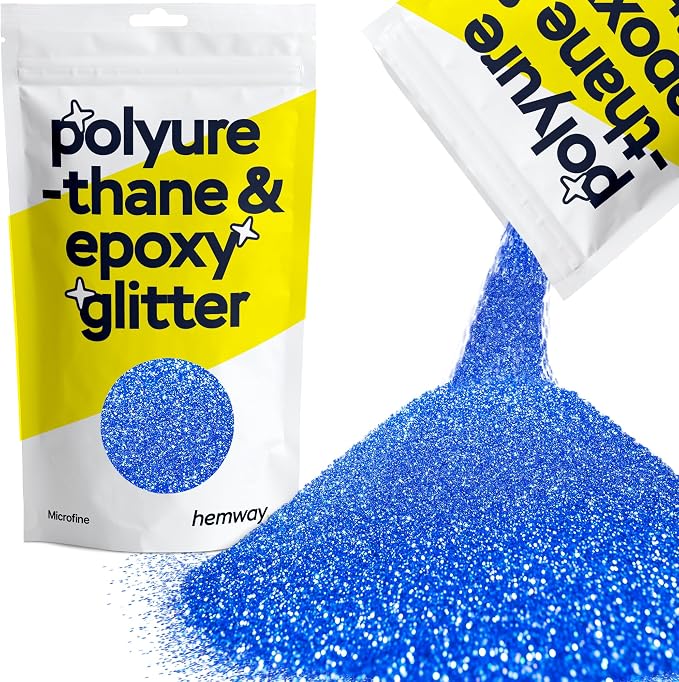 Hemway Polyurethane & Epoxy Resin Glitter 100g / 3.5oz Metallic Crystal Flake by Hemway