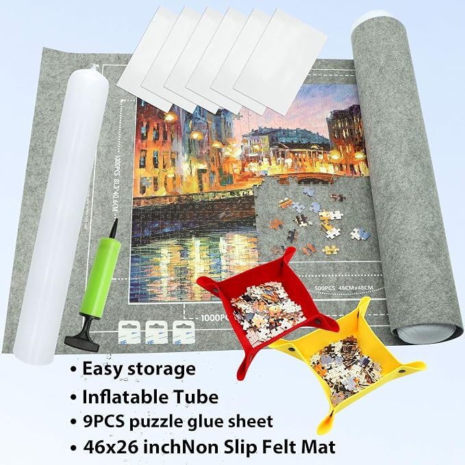 Portable Puzzle Mat Roll Up - - Image 6