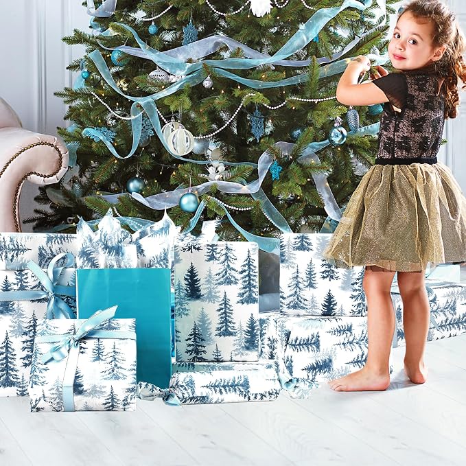 100 Sheets Christmas Tree Tissue Paper, 20x14in Forest Style Wrapping Tissue - Image 7