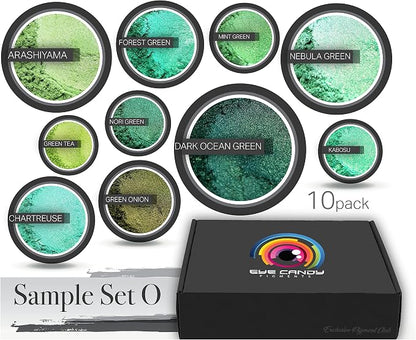 Eye Candy Green Mica Pigment Powder Set O - Image 2