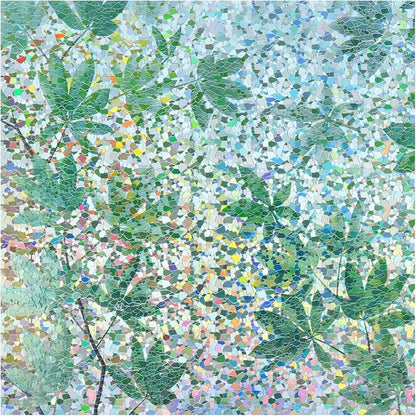 rabbitgoo Rainbow Window Privacy Film Decorative Stained Glass Diamond Pattern by rabbitgoo