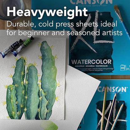 Canson XL Series Mixed Media and Watercolor Paper Pads, 9x12 in 60 Sheets and - Image 7