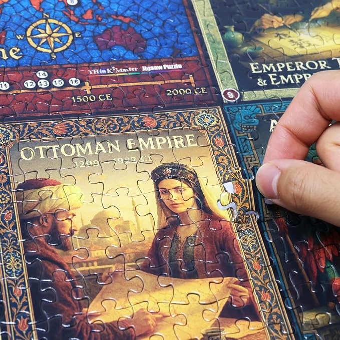 Think2Master Colorful Post Classical Civilization 1000 Pieces Large Format - Image 2